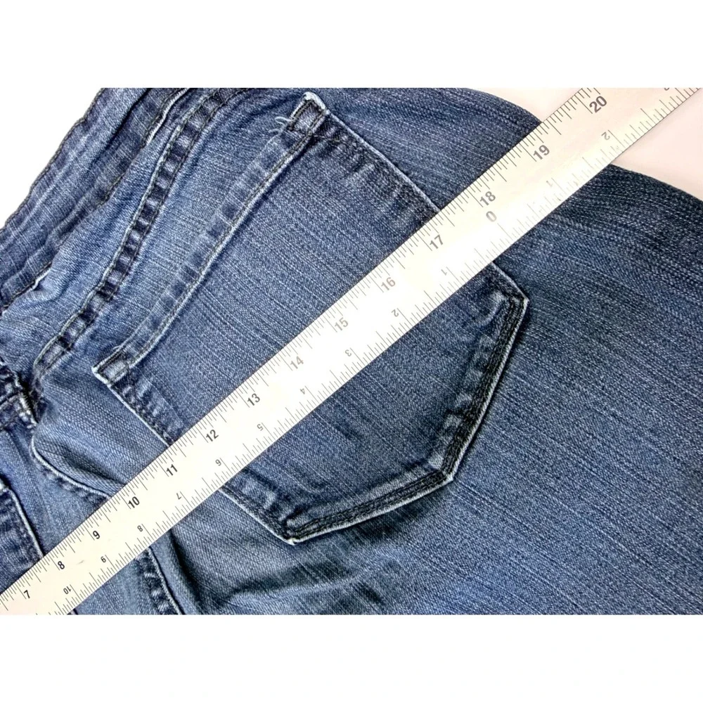 NYDJ Ankle Jeans Womens 8 Blue Denim Lift Tuck Technology Medium Wash Stretch